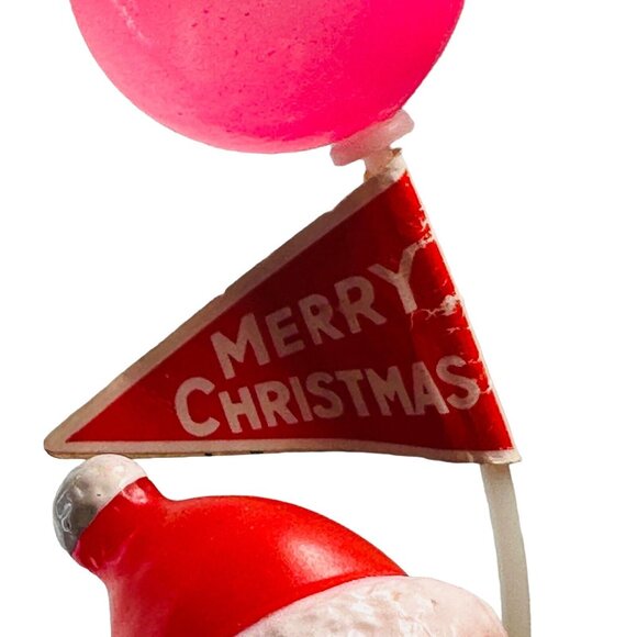 Vintage Christmas Tin Wind-up Santa on Tricycle with a Balloon ~ Works! Korea - Picture 11 of 15